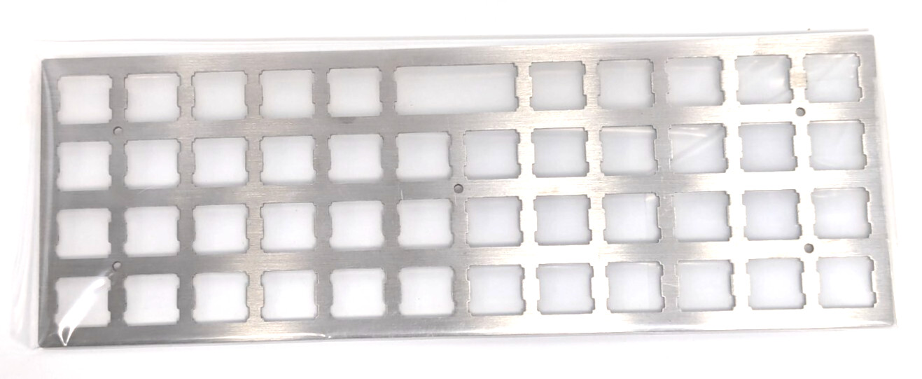 MASSDROP X OLKB-48 PLANCK MECHANICAL KEYBOARD KIT, SILVER CASE, MX COMPATIBLE...