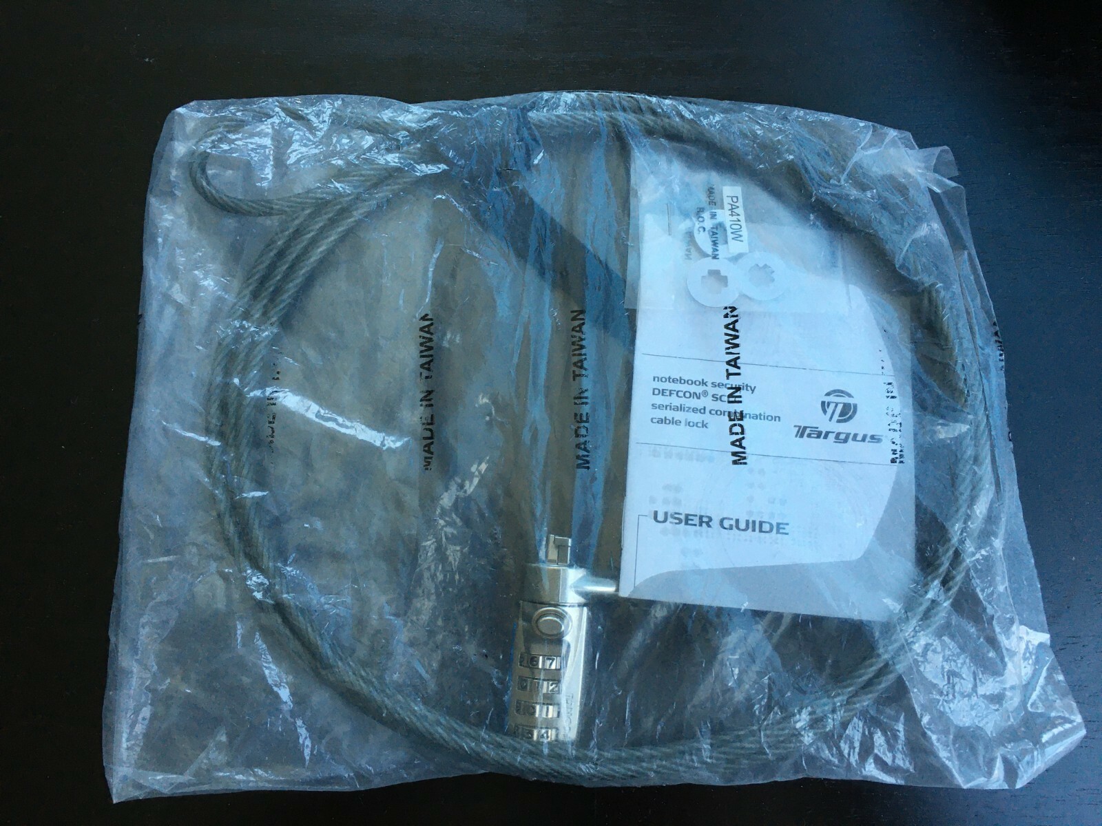 Targus Defcon Cl Laptop Cable Lock Pa410w