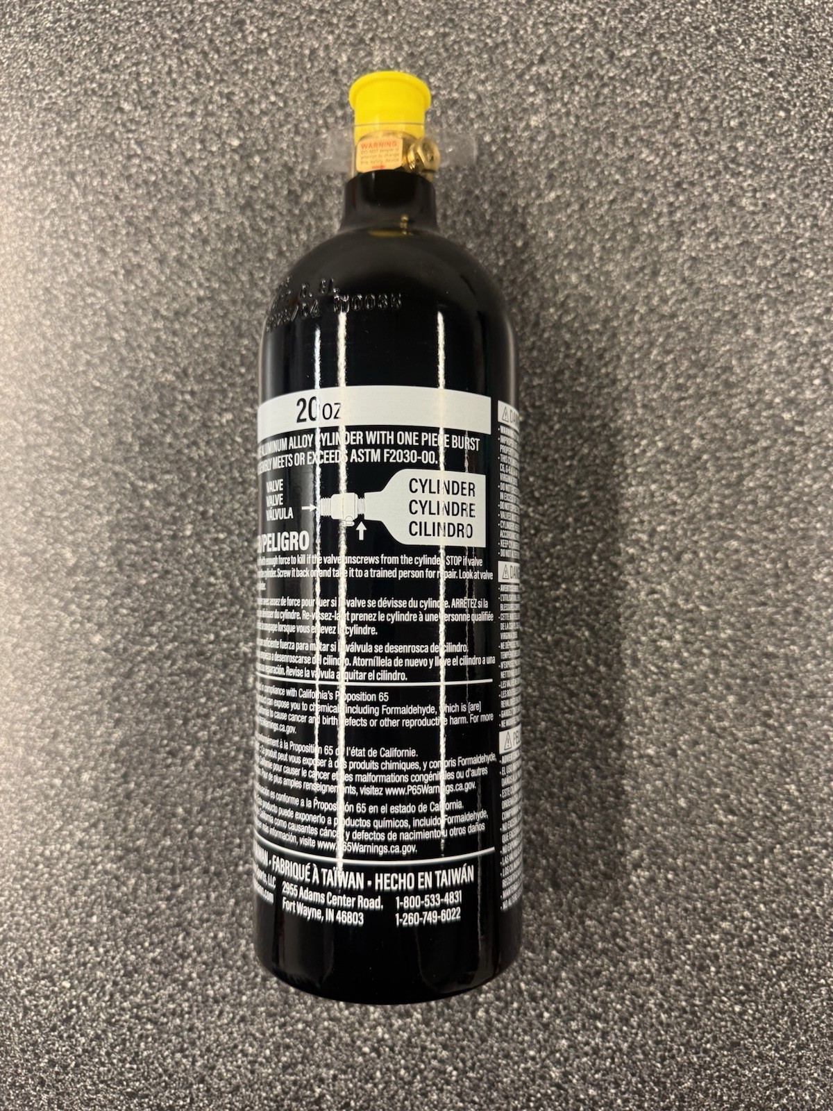 Tippmann 20oz.  BRAND NEW! NOS. Certified for use until May 1, 2030.