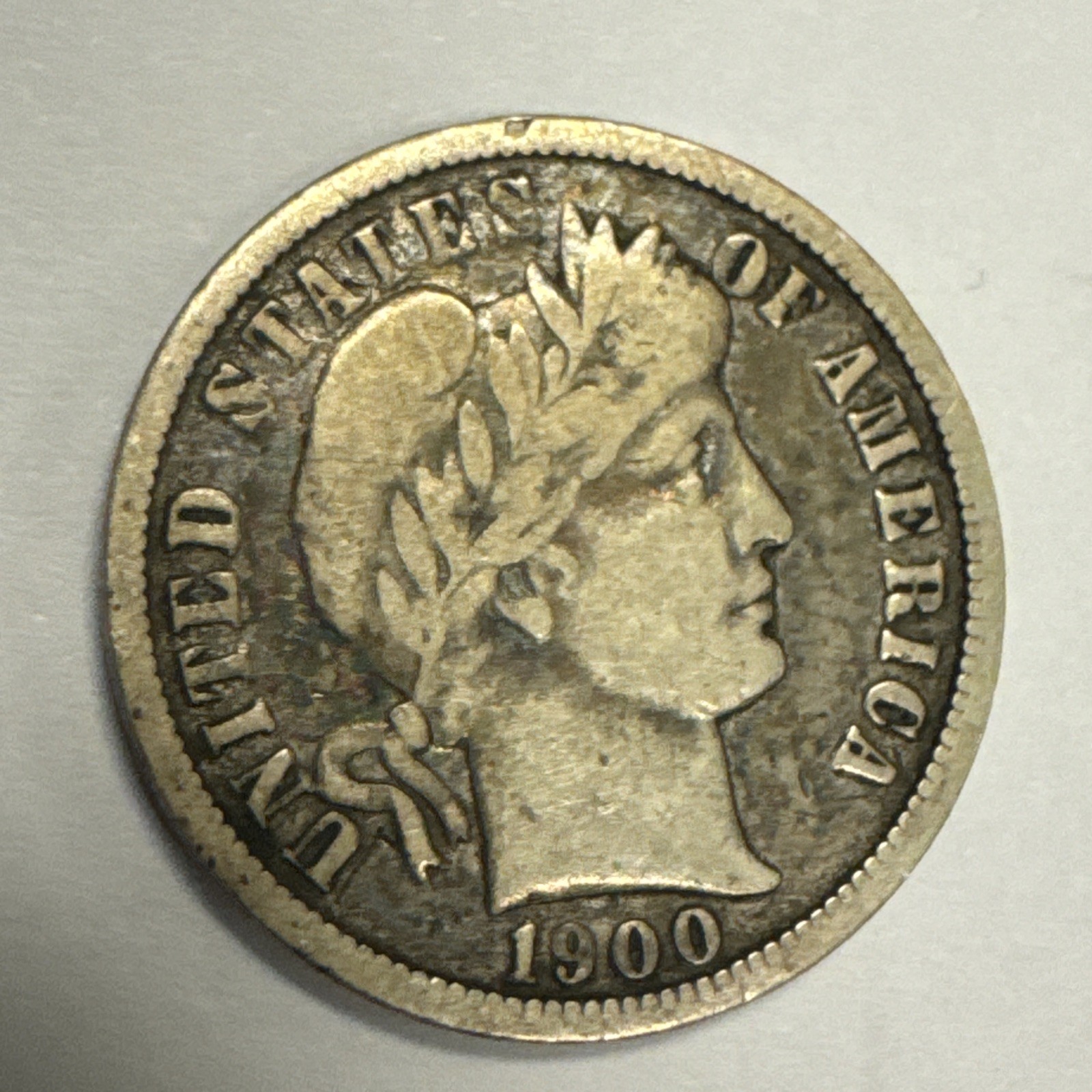 1900-O Barber Silver Dime Fine