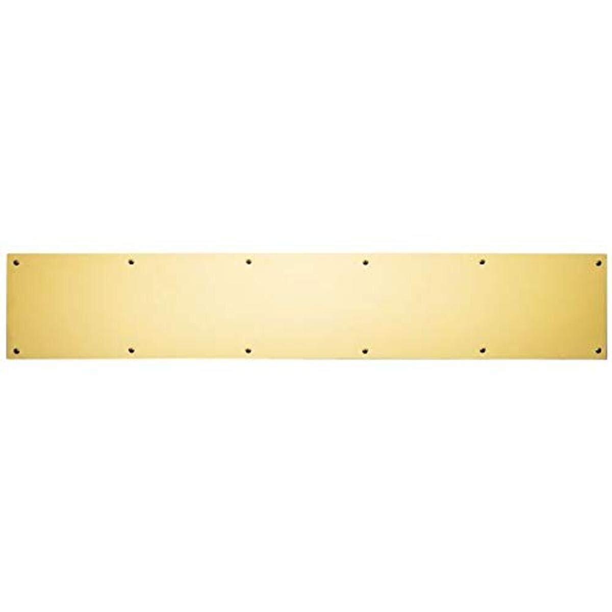 Ives Commercial 84003624 6" x 24" Kick Plate Bright Brass Finish
