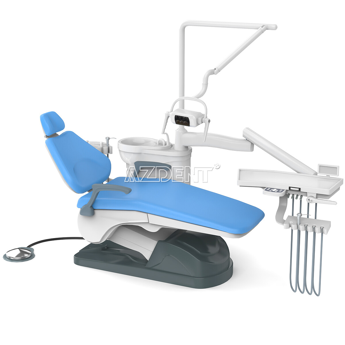 Dental Unit Chair Computer Controlled DC Motor/High&Low Speed Handpiece 2/4Hole