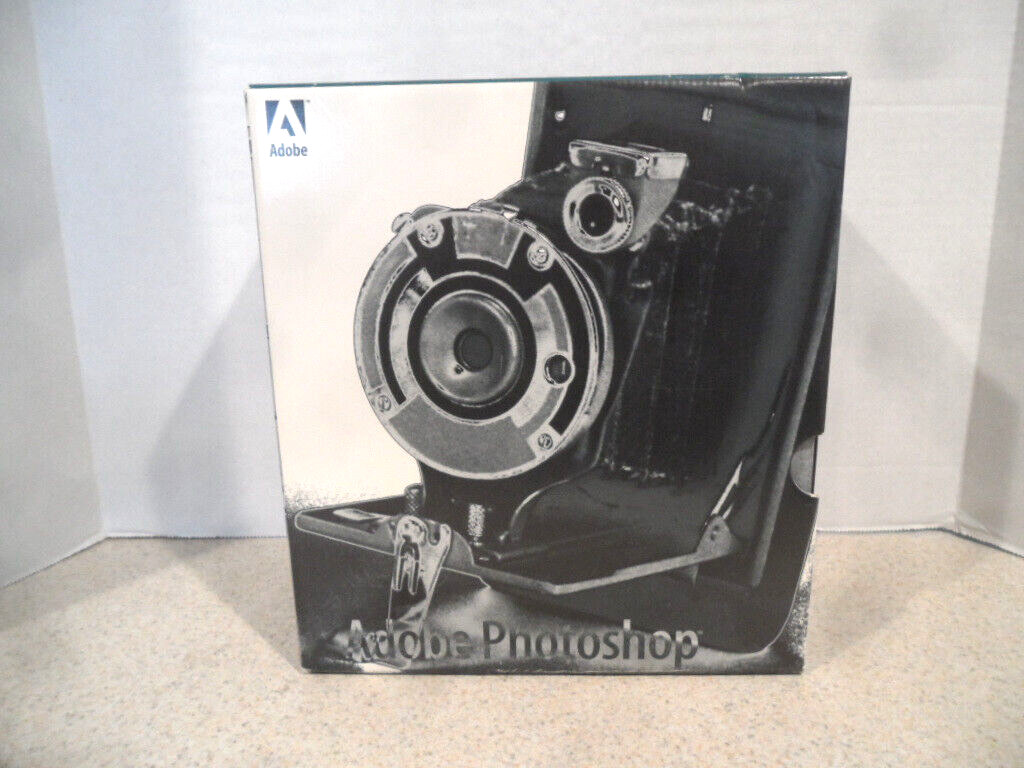 Adobe Photoshop 3.0 Macintosh 3.5” Floppy & CD-ROM Complete Big Box Vintage