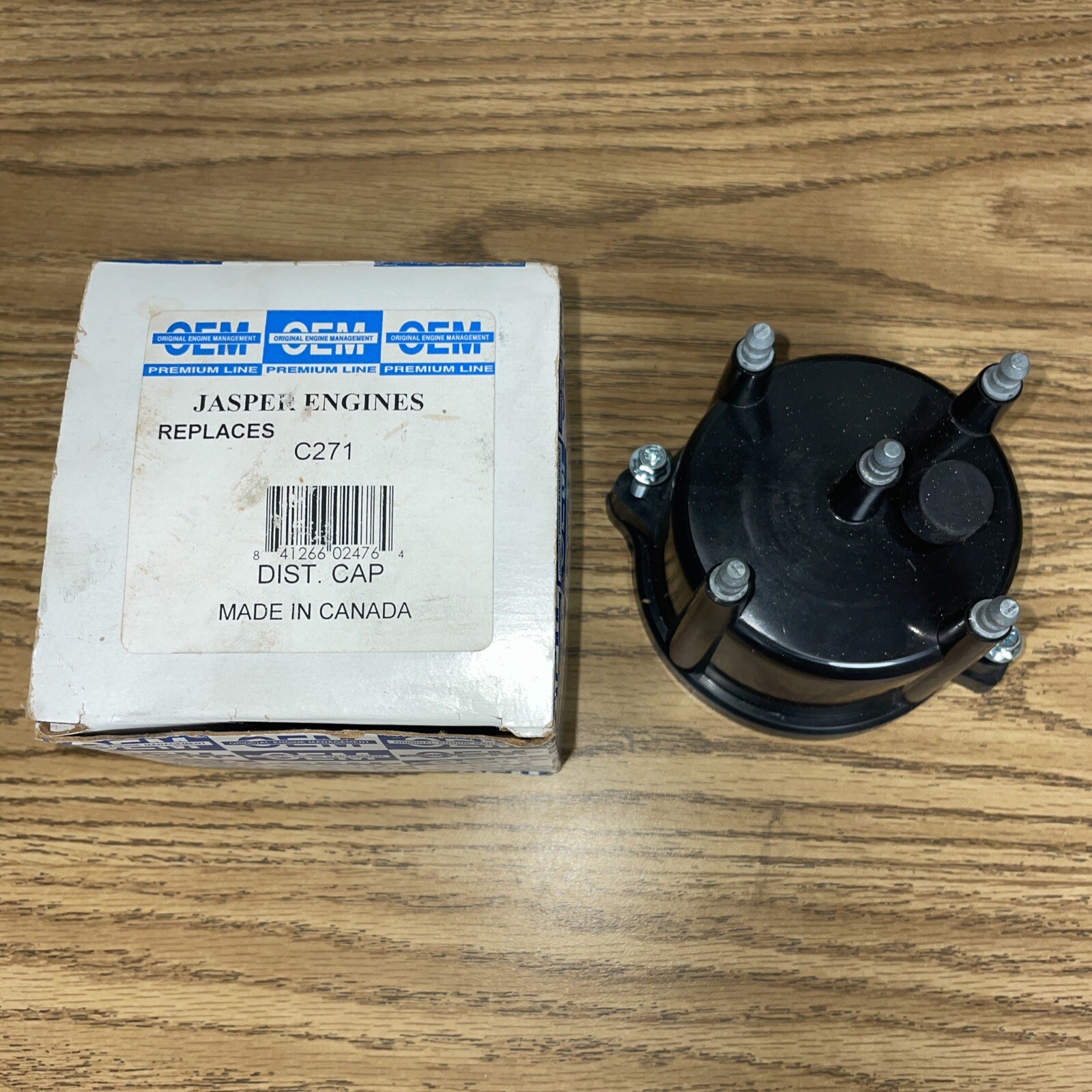 Jasper Engines Replaces C271 Distributor Cap Made In Canada New NOS OEM Part