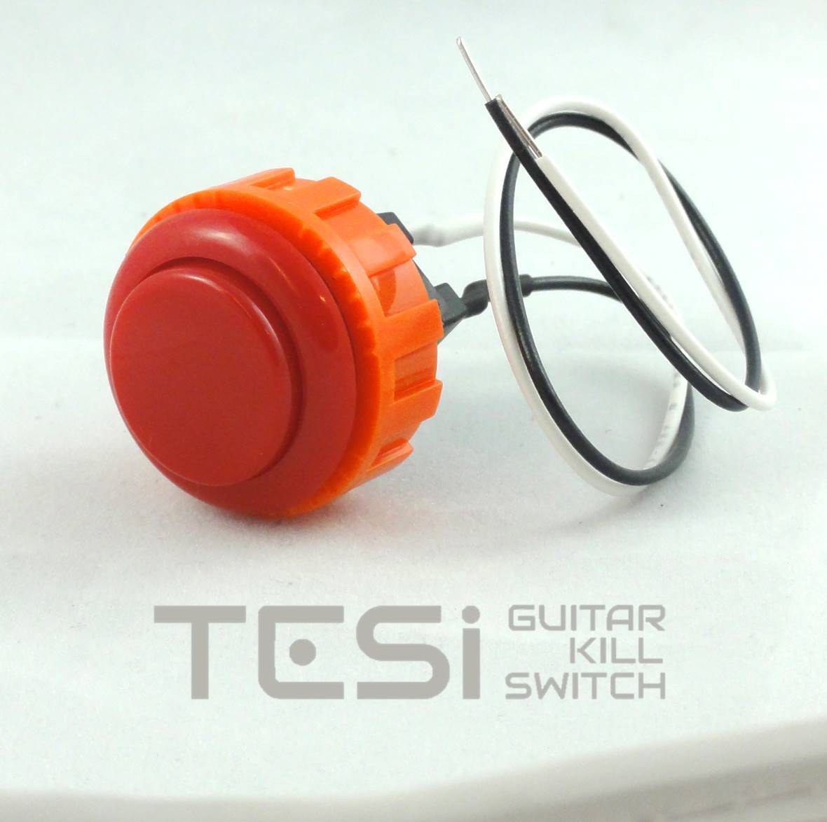 Tesi DITO Screw-In 24MM Momentary Arcade Push Button Guitar Kill Switch - Red