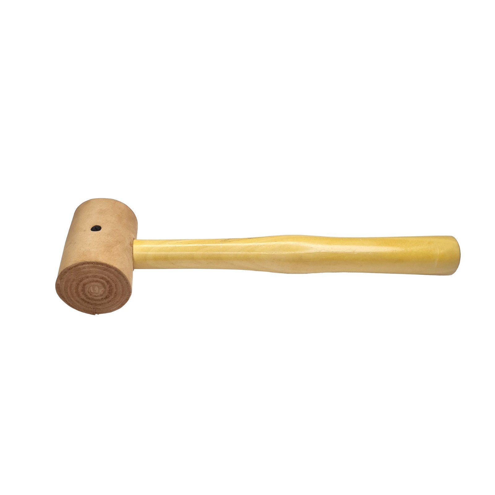 Raw Hide Leather Mallet Natural 2.5" (62mm) Extra Soft Non-Coated Mallet Hammer