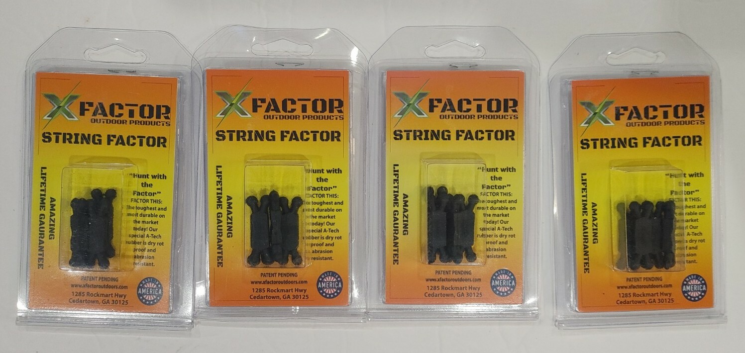 16 (4 packages x 4 each) X Factor Outdoor Archery String Factor Silencer New