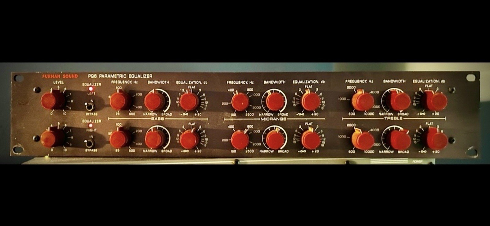 FURMAN SOUND # PQ6 VINTAGE PARAMETRIC EQUALIZER—LAST UNIT AVAILABLE