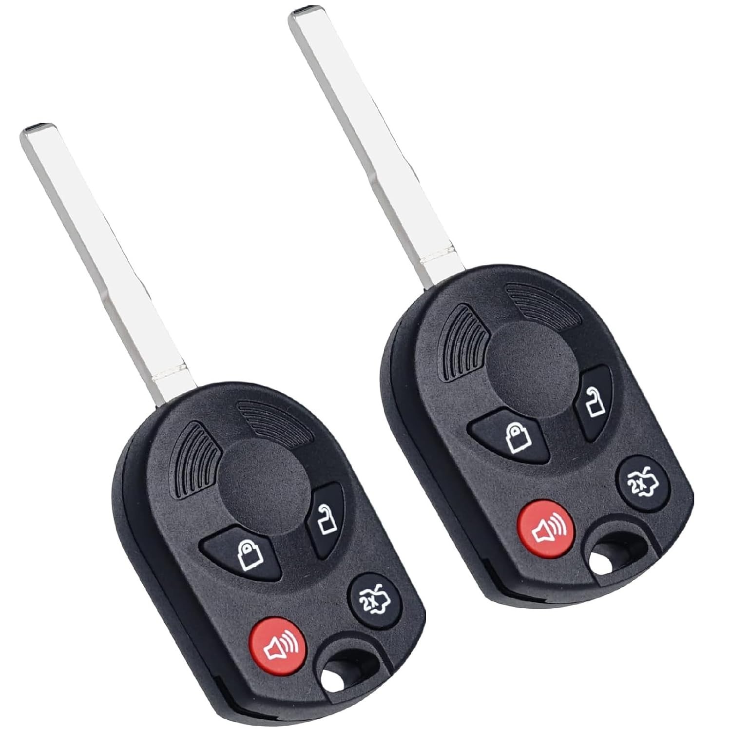 SUPALAND Keyless Entry Remote Control Head Key Fob Replacement Fits for Ford Foc