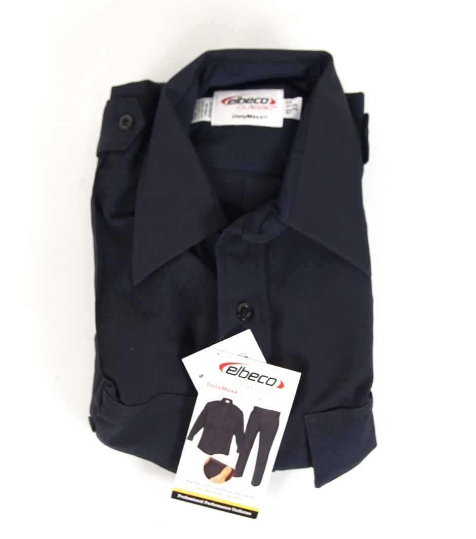 Elbeco Classic DutyMaxx Longsleeve Dark Navy Work Shirt Size 15 1/2 33