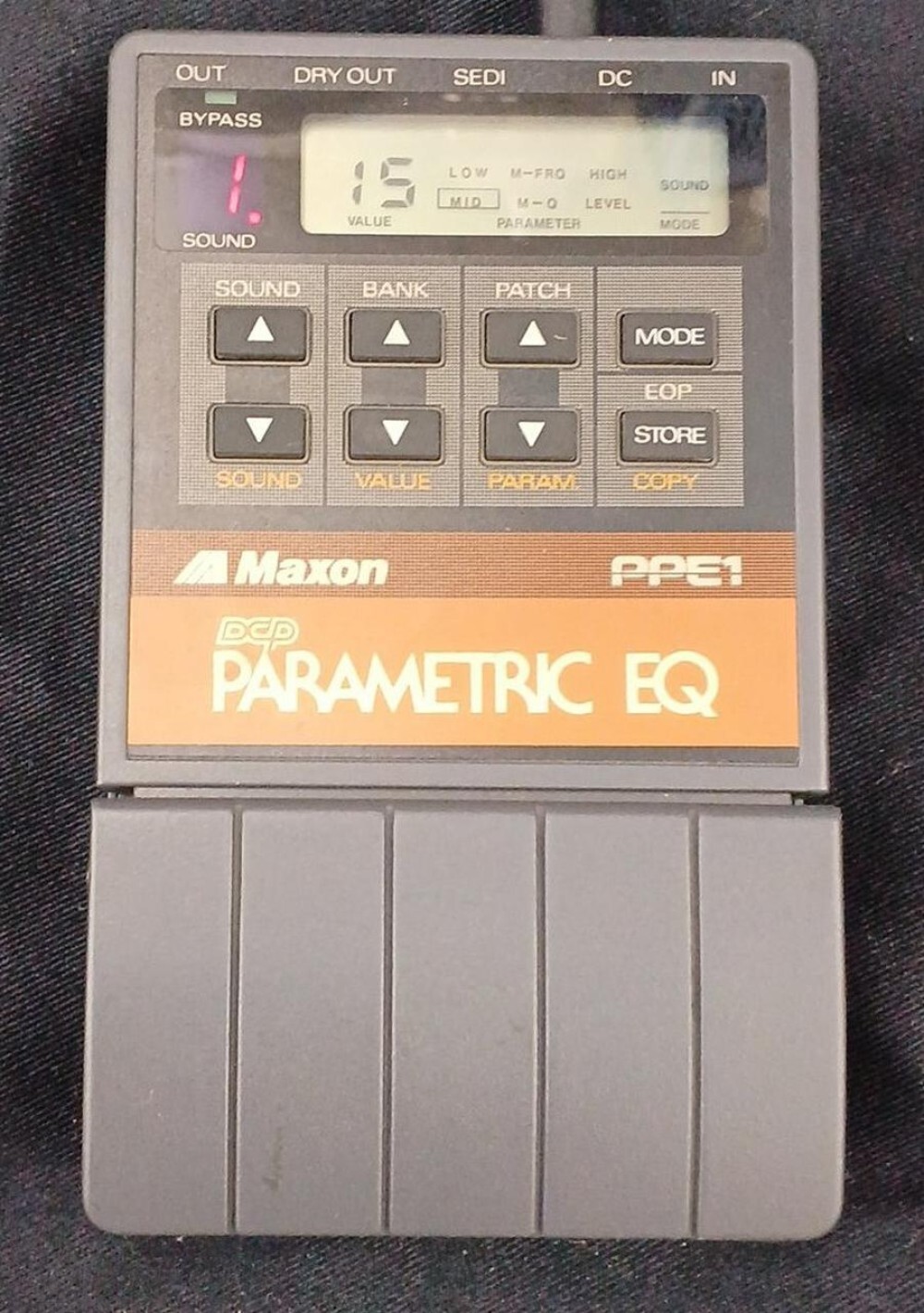 Maxon PPE-1 Programmable Parametric EQ Equalizer Effect Pedal  Made In Japan