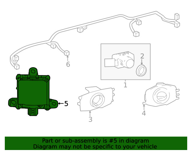 Genuine Toyota Blind Spot Radar 88162-AK023
