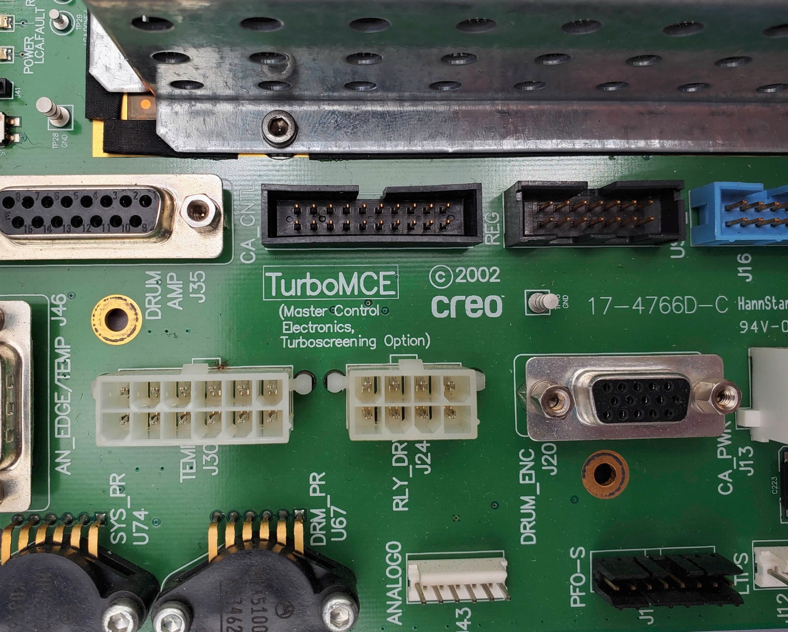 TurboMCE 17-4766D-C CreoScitex 2002 Master Control Board