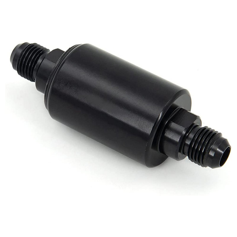 6AN Fuel Filters Removable and Replaceable Black Anodized Aluminum