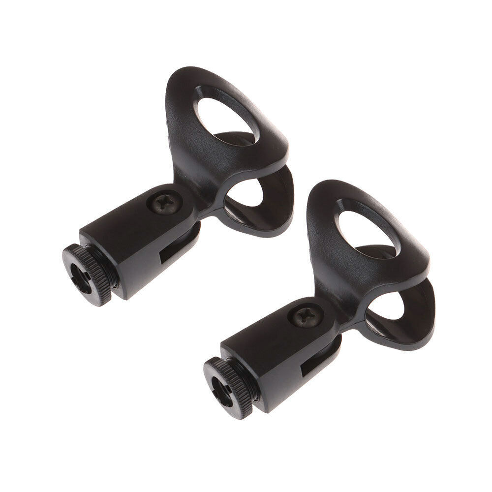 4Pcs Black Universal Nut Adapter Microphone Clip Clamp Holder For Most Mic stand