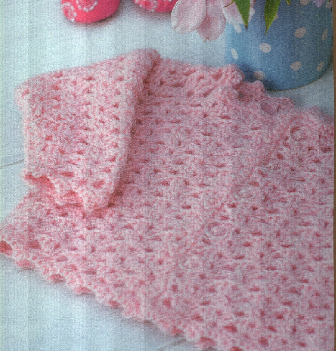LACY CARDIGAN SWEATER BABY 4 SIZES CROCHET PATTERN INSTRUCTIONS
