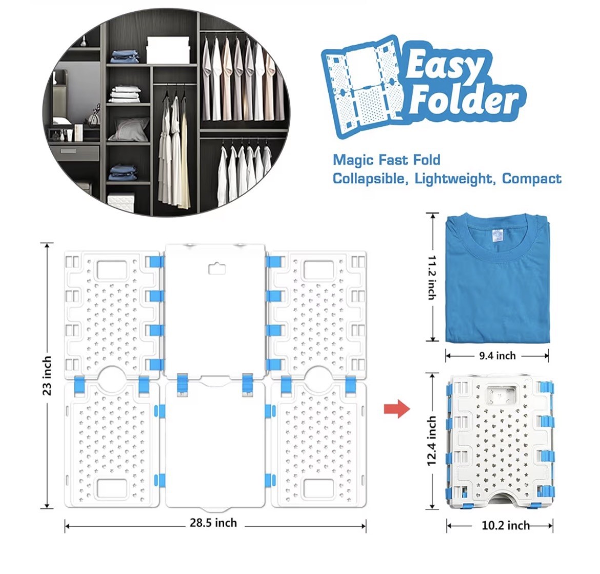BoxLegend T-Shirt Easy Folding Board Enlarged & Widened Multi Folding Helper