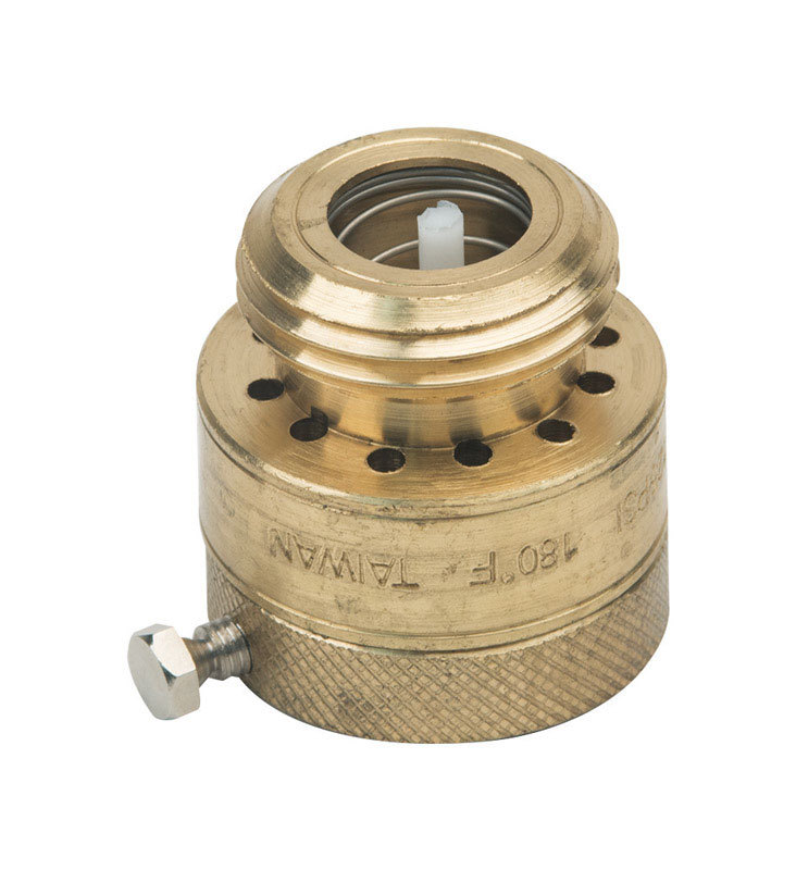BrassCraft Brass Vacuum Breaker 1 in. Dia. x 1.552 in. Dia. Yellow 1 pk PS612X