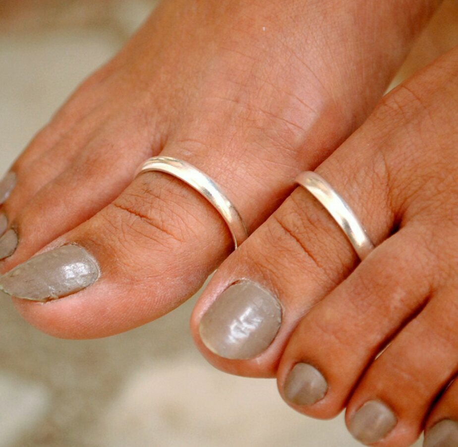 Big Toe Ring  2 pcs  Adjustable Hallux Foot Thumb  Band 925 Sterling Silver