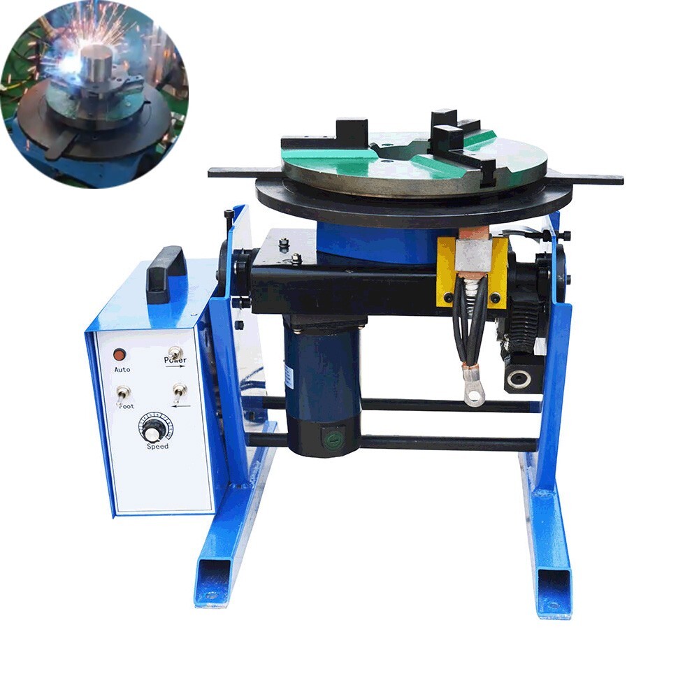 BWJ - 30 30KG Welding Positioner Turntable with 200mm Chuck Turn Angle 0-90°