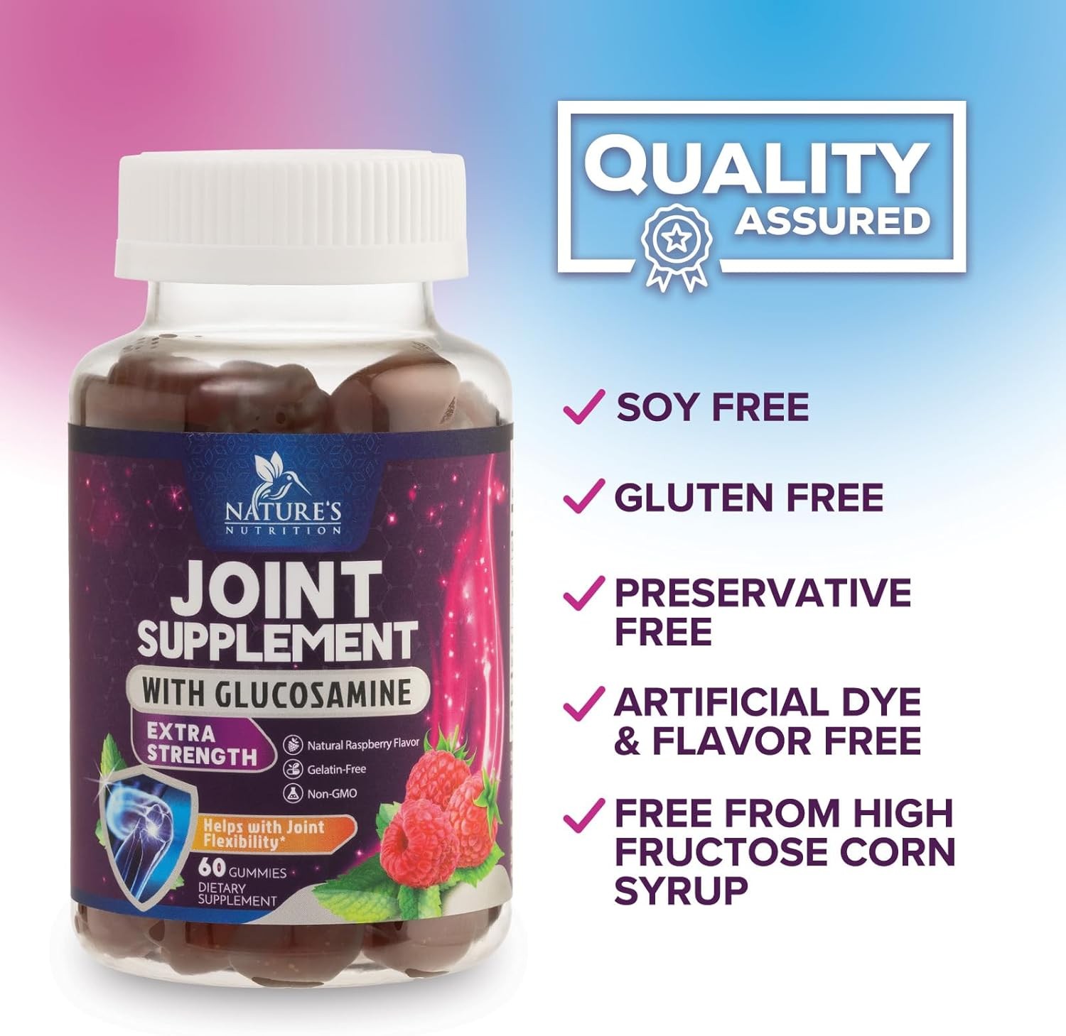 Joint Support Gummies Glucosamine Plus Vitamin E - 60 Count (Pack of 1)