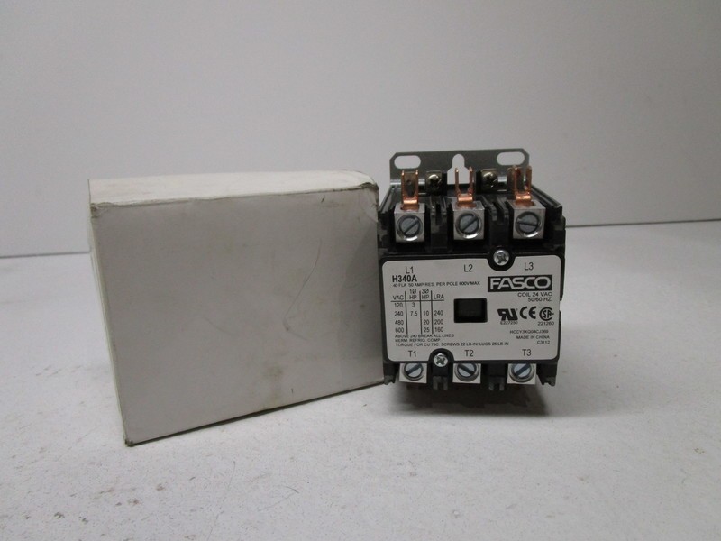 FASCO H340A CONTACTOR 24V NSMP