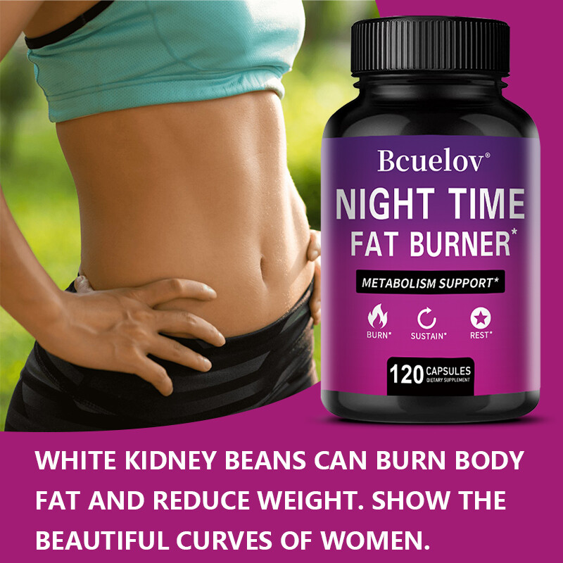 Nighttime Fat-Burning Capsules | Natural Plant Extracts | 120 Capsules