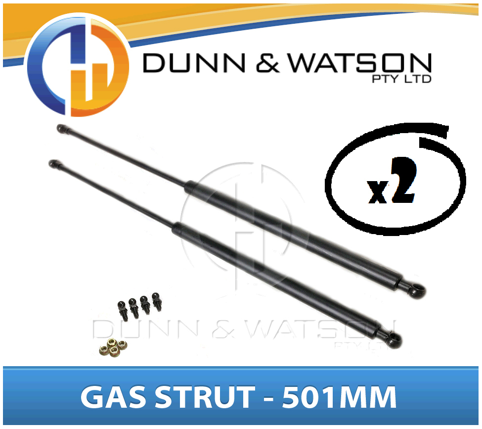 Gas Strut 501mm - 100n x2 (8mm Shaft) Bonnet Caravans Trailers Canopy Toolboxes