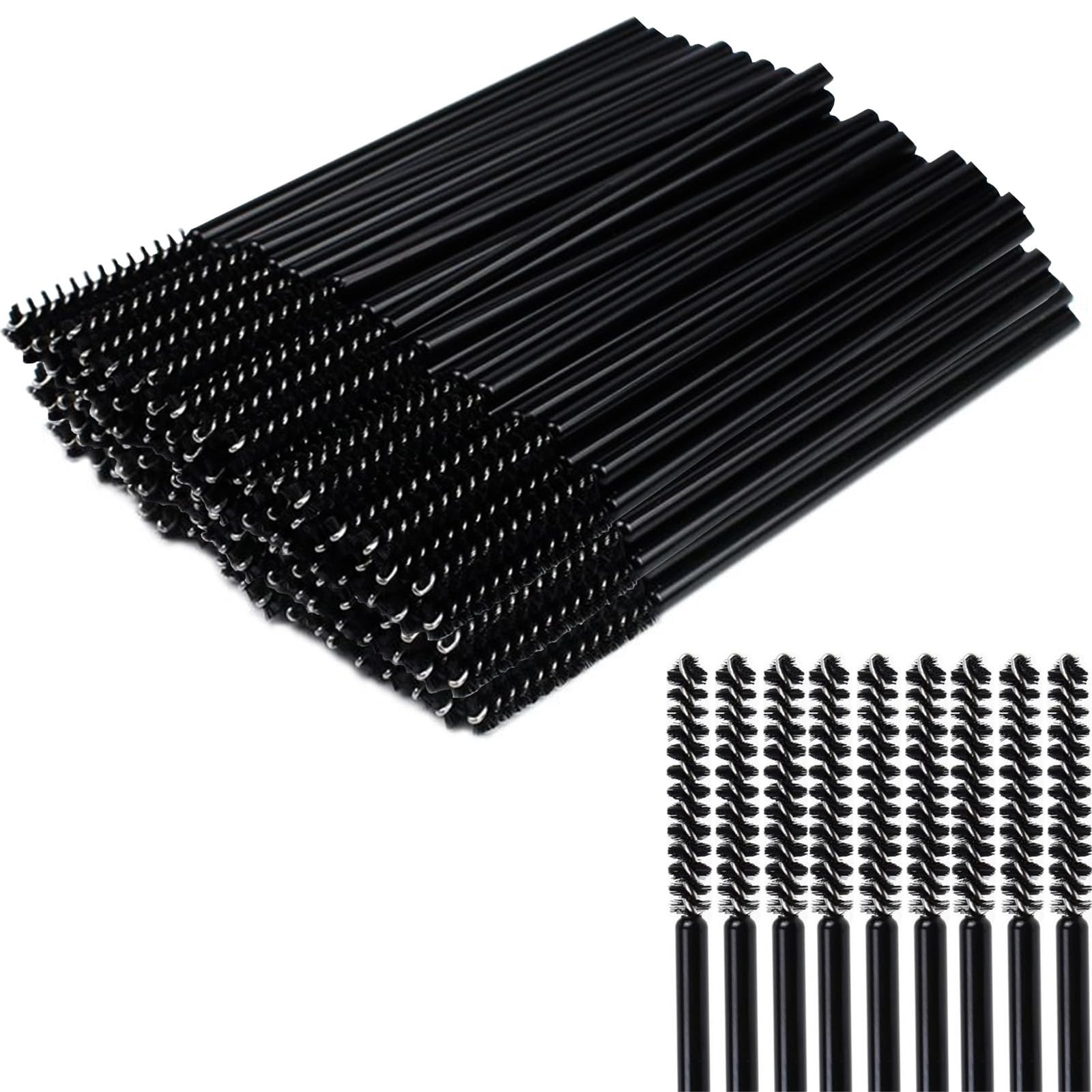 50 Pcs Disposable Eyelash Mascara Mini Brushes for Eye Lashes Extension Eyebr...
