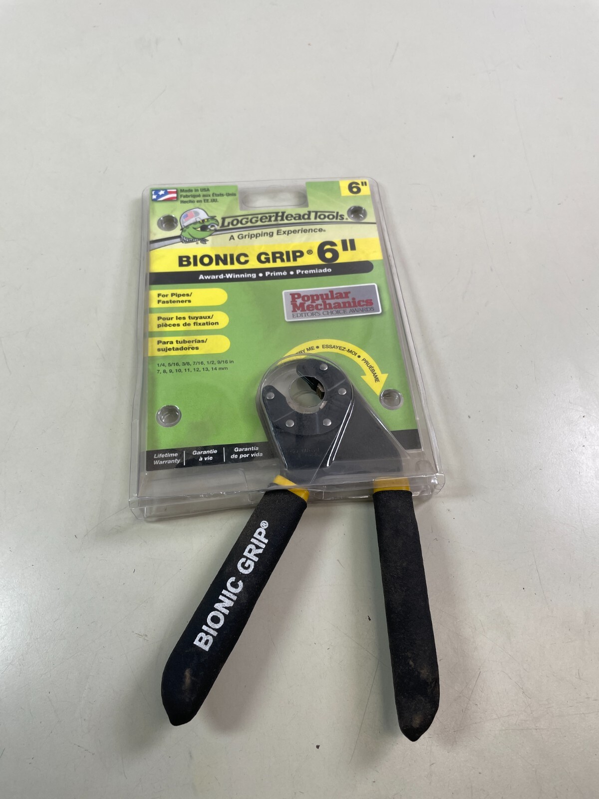 Loggerhead Tools 6" Bionic Grip Adjustable Wrench 14 In 1 Adjustable Black New