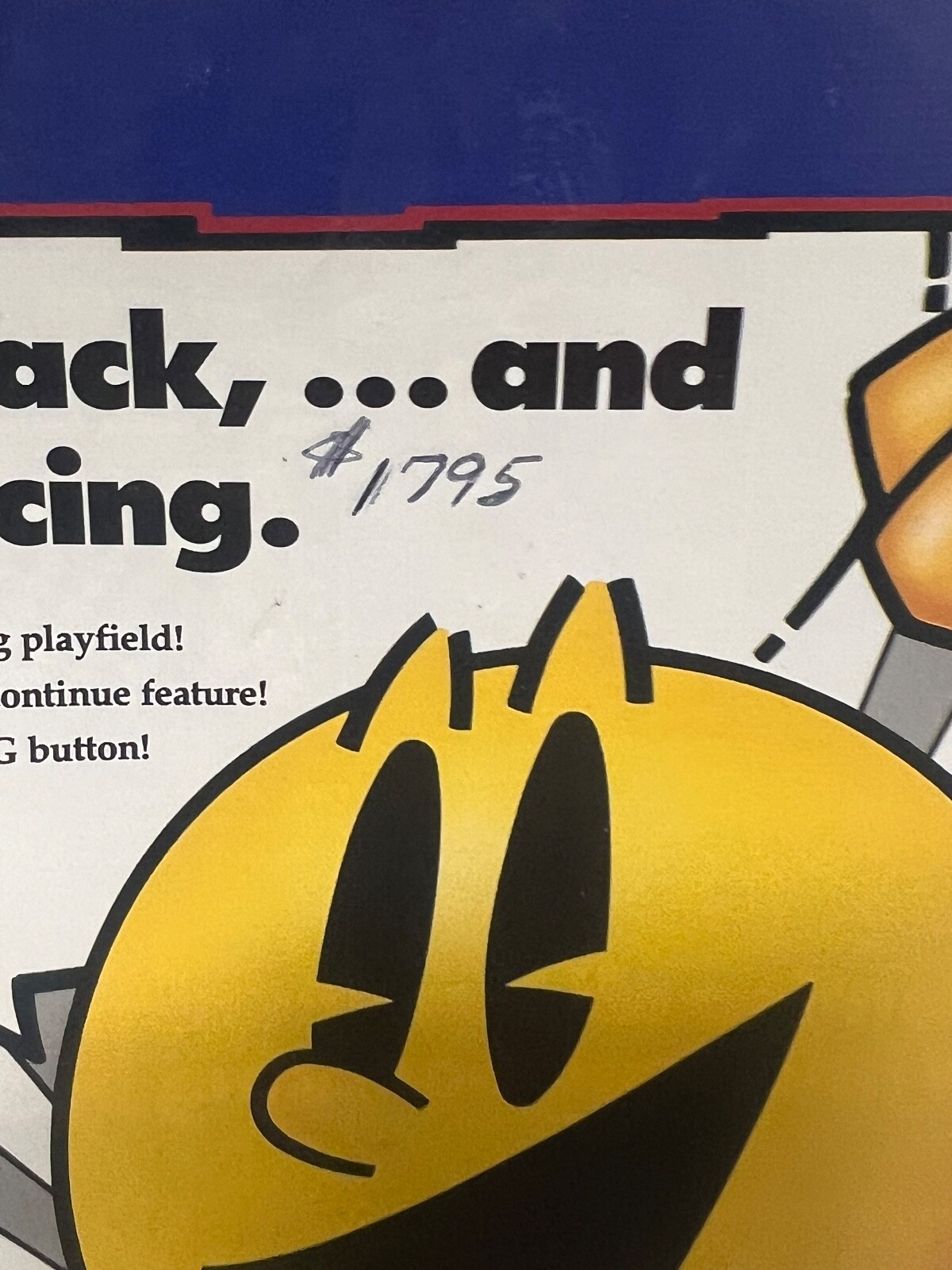 PAC-MANIA original Video Game Machine Promo Flyer Atari Arcade