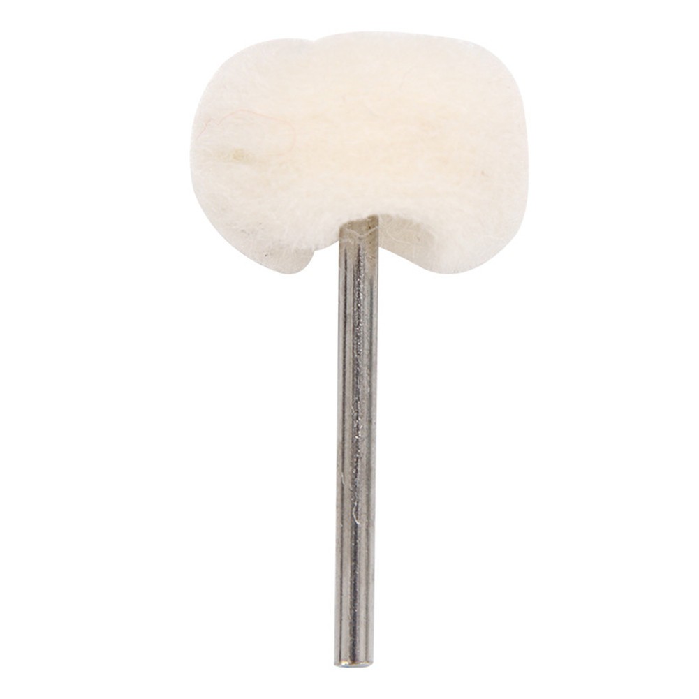 10Pcs Fine Wool 1/8" Shank Soft Polishing Brush Buffing Wheel Rotary Tool aa