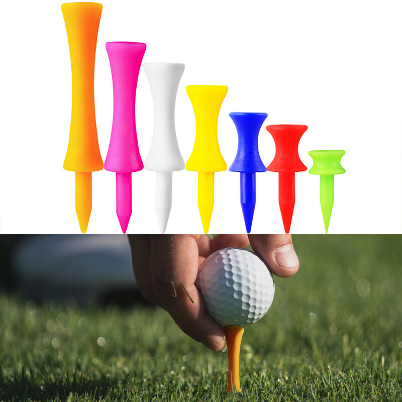 50/100 Count Step Down Plastic Golf  Tees, Unbreakable, Mixed or Same