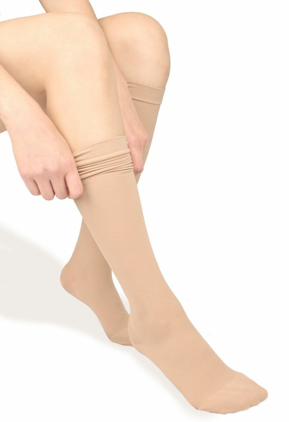 (5 Pairs) Compression 15-20mmHg Graduated Support Socks Calf Mens Womens S-XXL