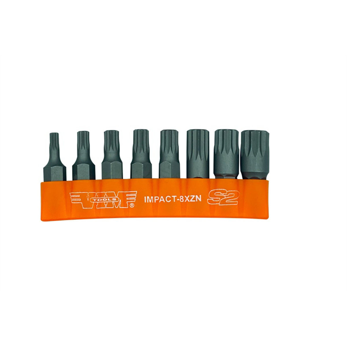 VIM Tools 8 Piece 5/16 Inch Shank Impact Triple Square Bit Set IMPACT-8XZN