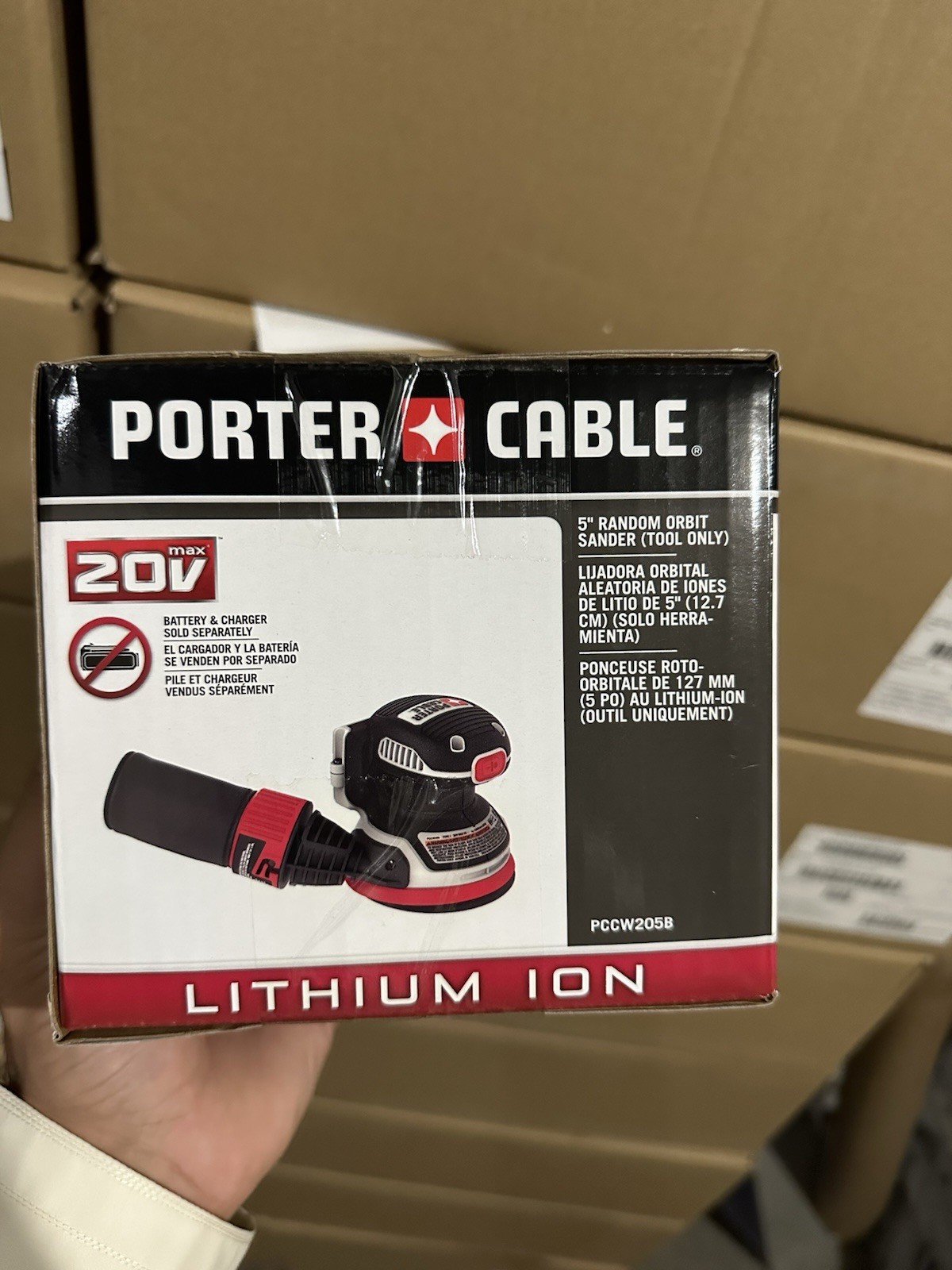 PORTER-CABLE PCCW205B 20V Max Cordless Random Orbital Sander