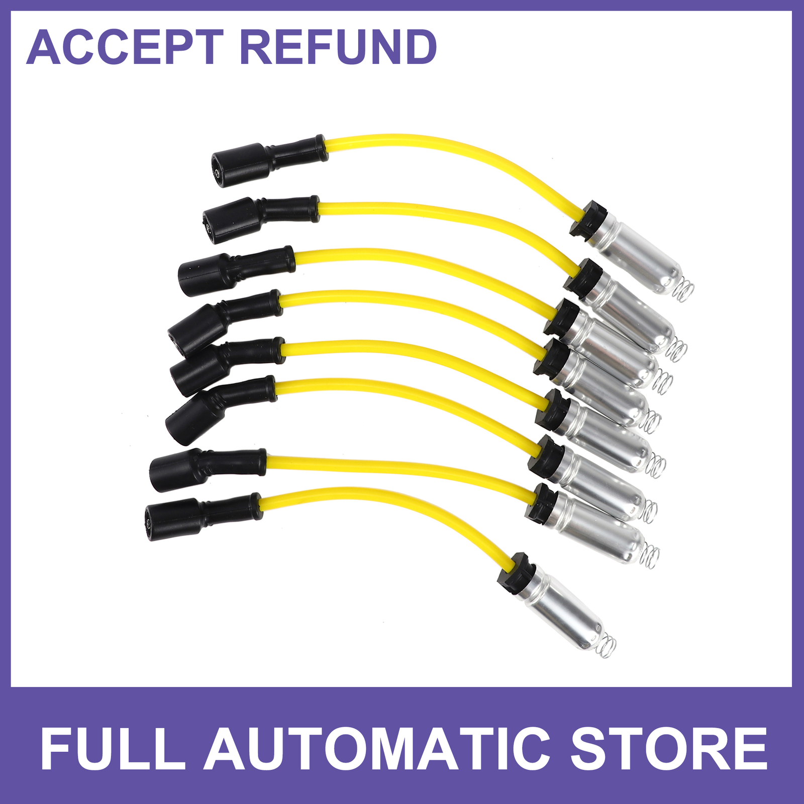 8pcs Spark Plug Wire Ignition Coil Cable 12192133 For Cadillac Escalade 2002-06