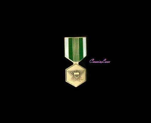 Army Commendation Medal Pins + a custom promo pin