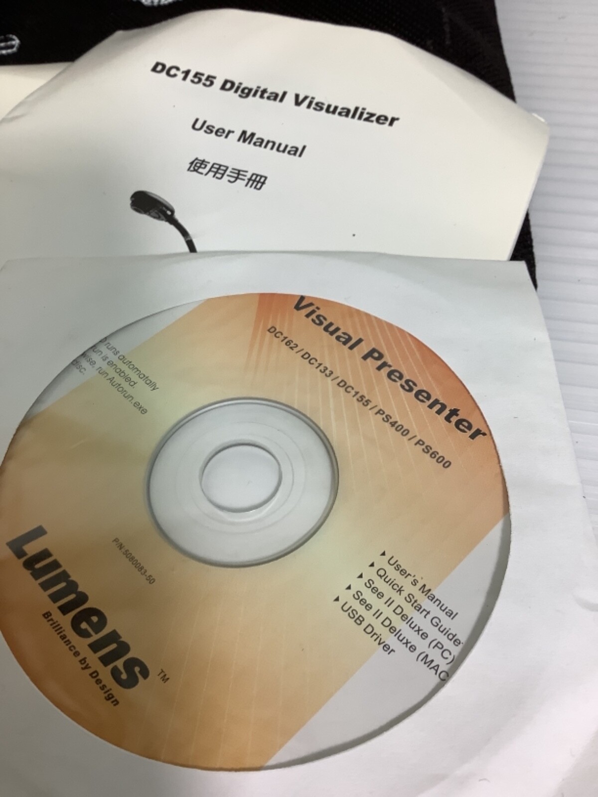 Lumens DC155 Digital Visualizer Document Camera Visual Presenter