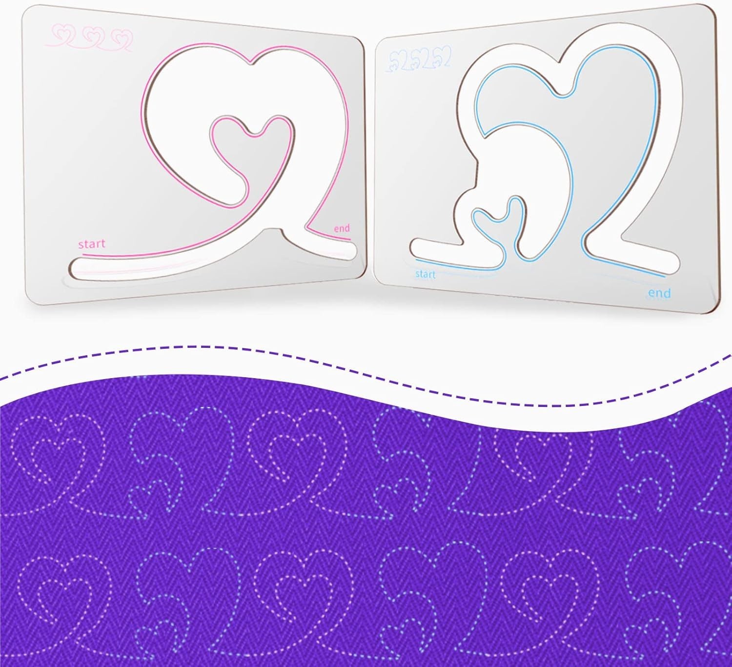 Quilting Rulers and Templates Quilting Templates for Machines Quilting Heart ...