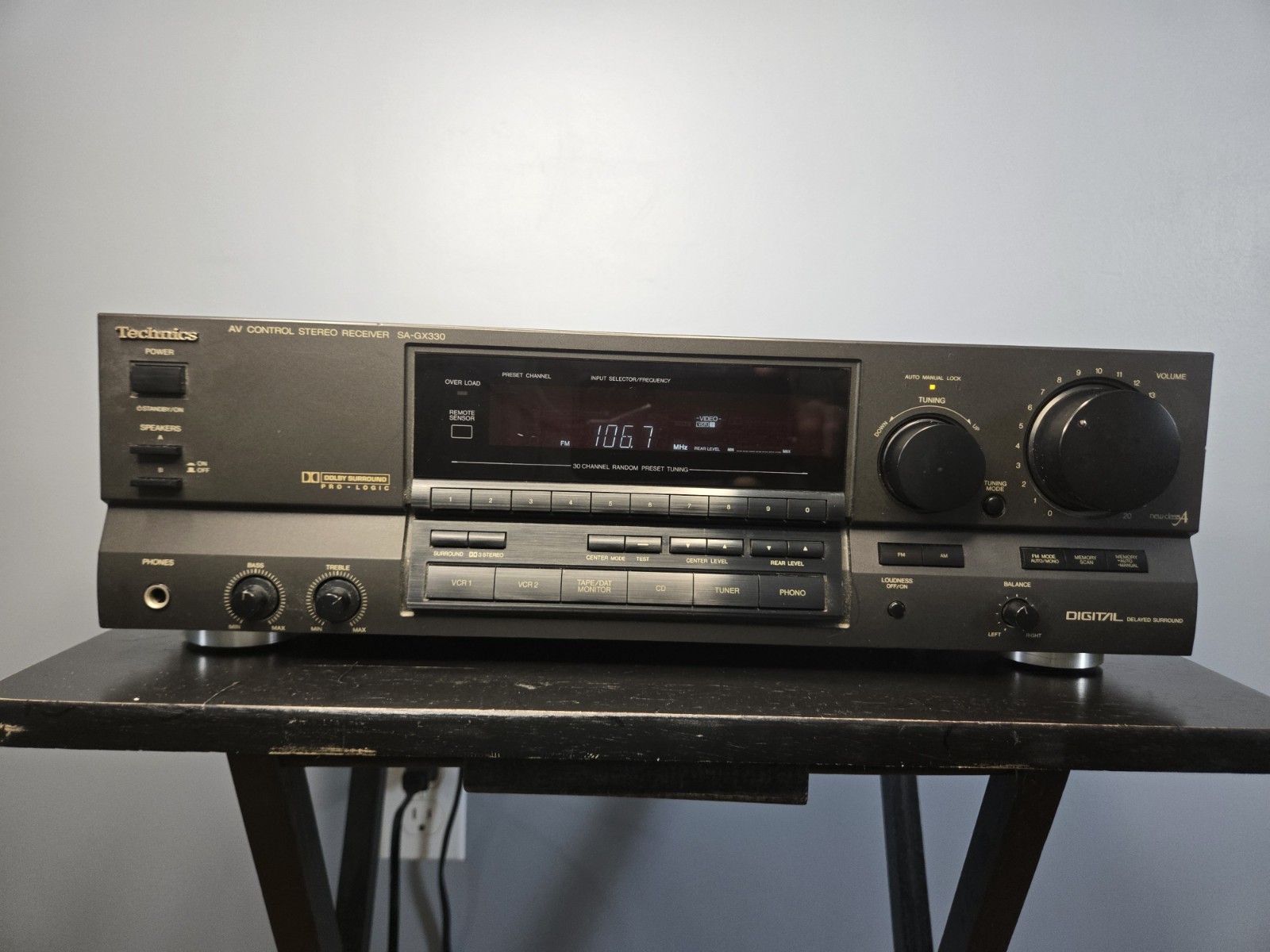 Technics SA-GX330 AV Control Stereo/VCR/CD/PHONO Receiver. READ