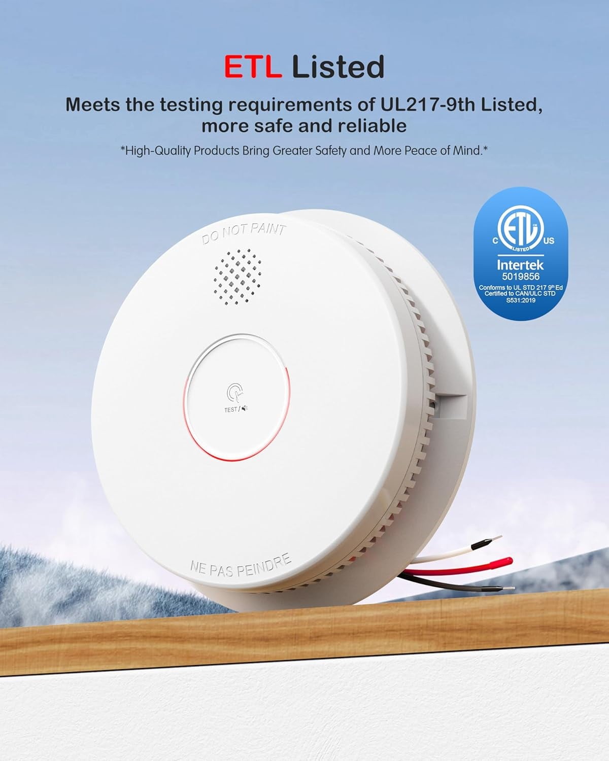 SITERWELL Electronics GS562A Hardwired Interconnected Photoelectric Smoke