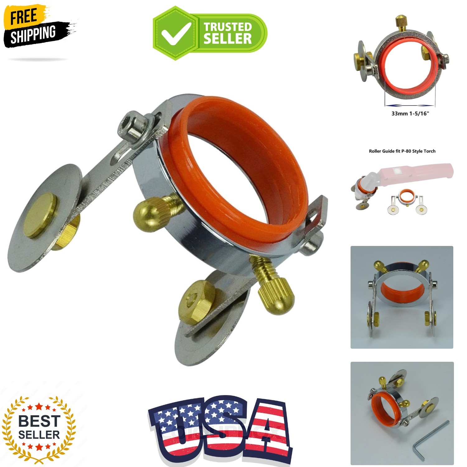 Plasma Cutter Spacer Circle Compass Stand Off Two Screw Positioning Fit Pilot...