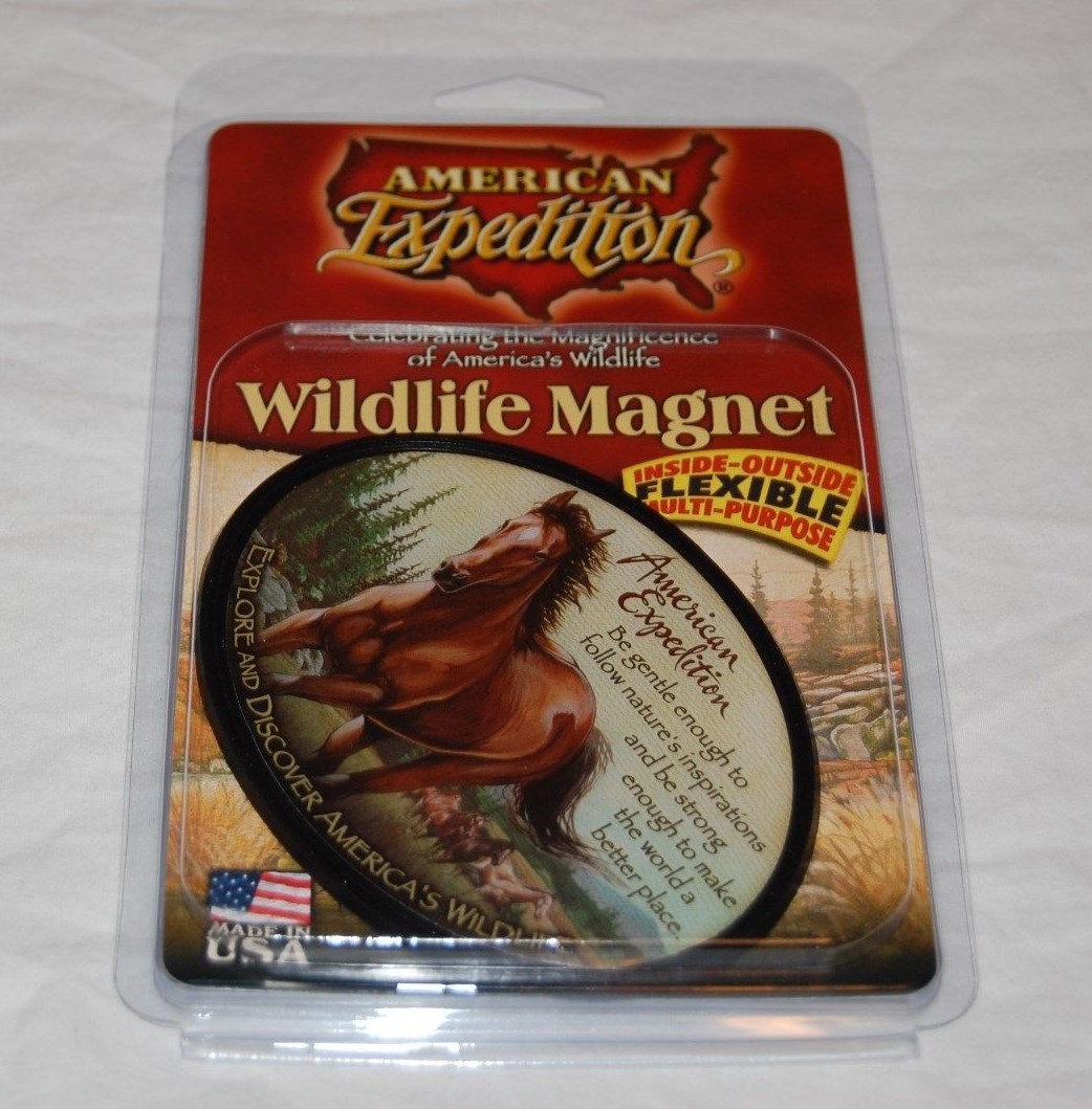 MUSTANG HORSE WILDLIFE MULTI-PURPOSE MAGNET