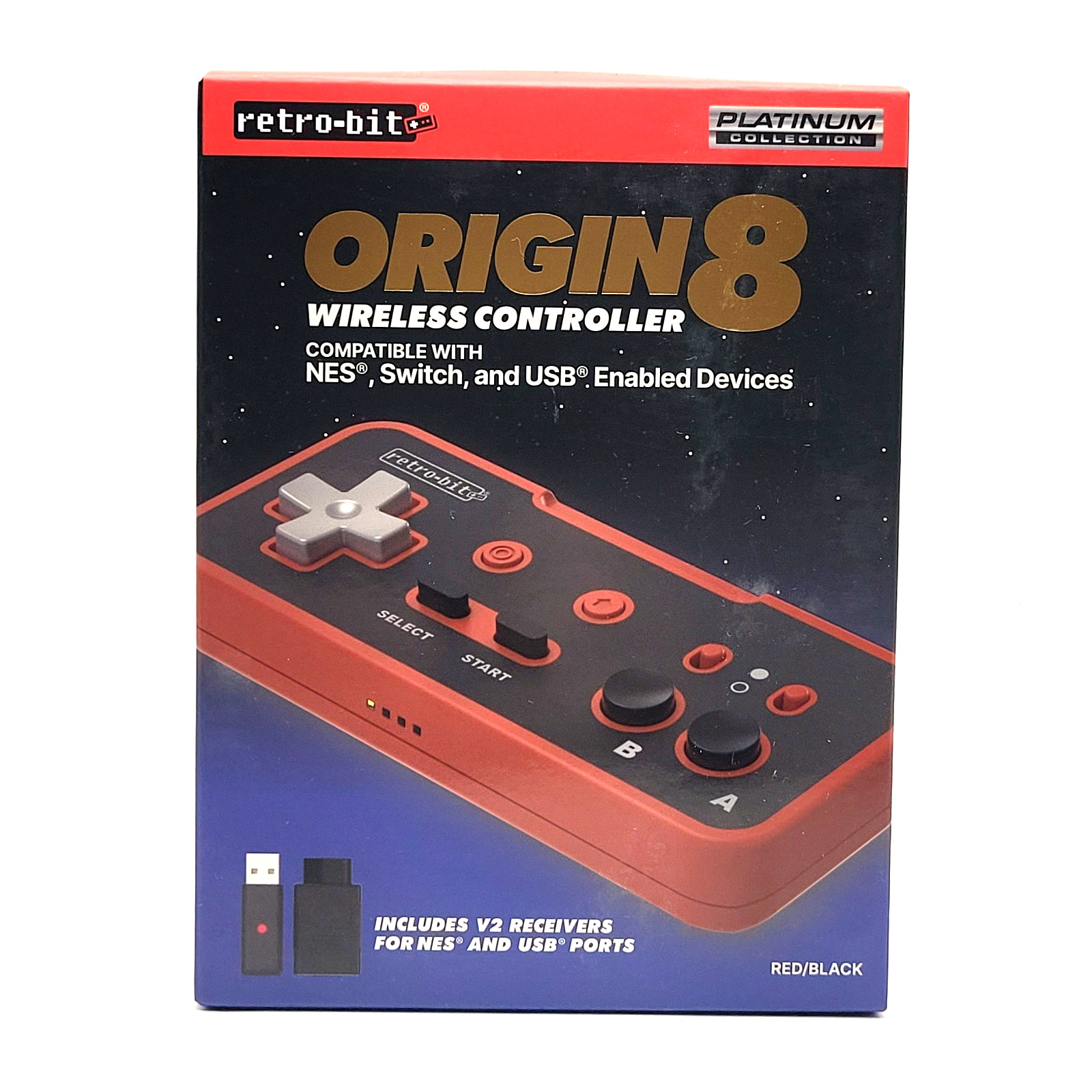 Wireless Controller for Nintendo NES & Switch - NEW IN BOX - Retro-Bit "Origin8"