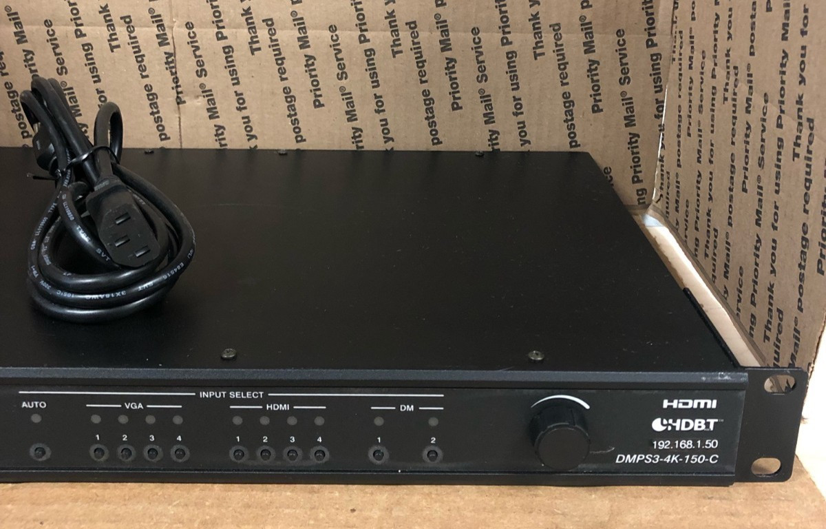 Crestron DMPS3-4K-150-C 4K Digital Media Presentation System W/RACK EARS -TESTED