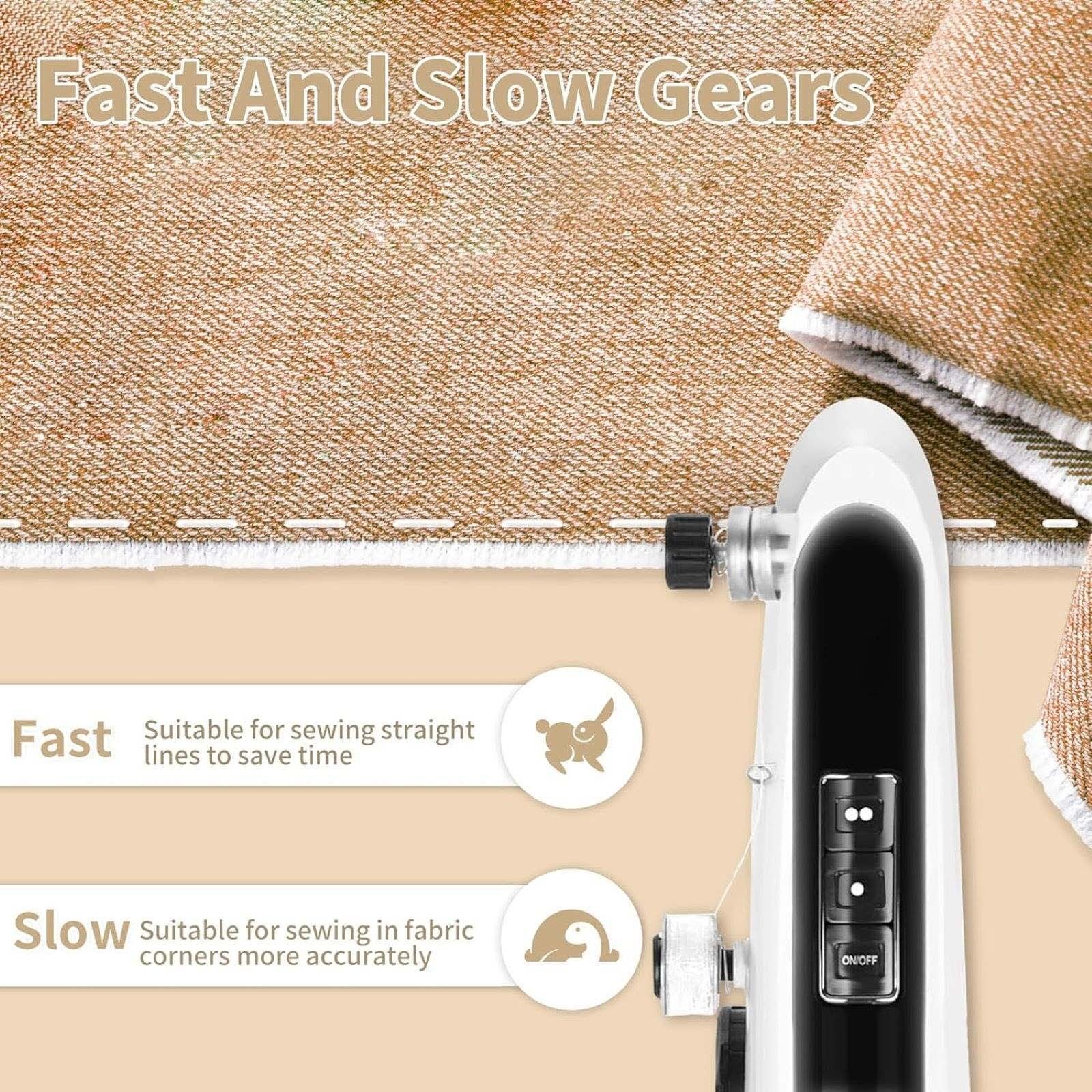 Sewing Machine W/Sewing Accessories Powerful Functionality For Silk/Wool/Curtain
