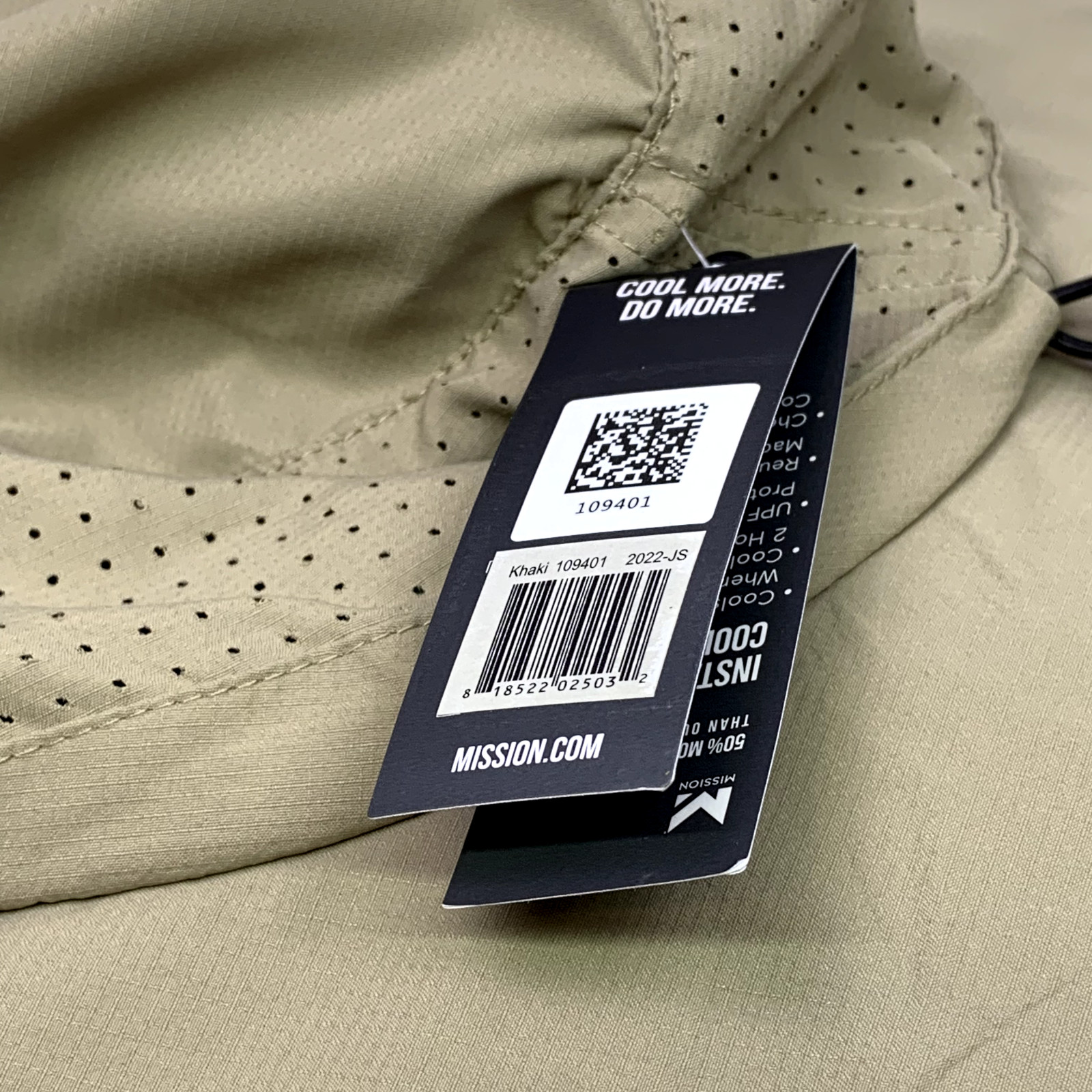 MISSION Cooling UPF Boonie Hat 3” Wide Brim Adjustable Fit - Sweat Activated 💦