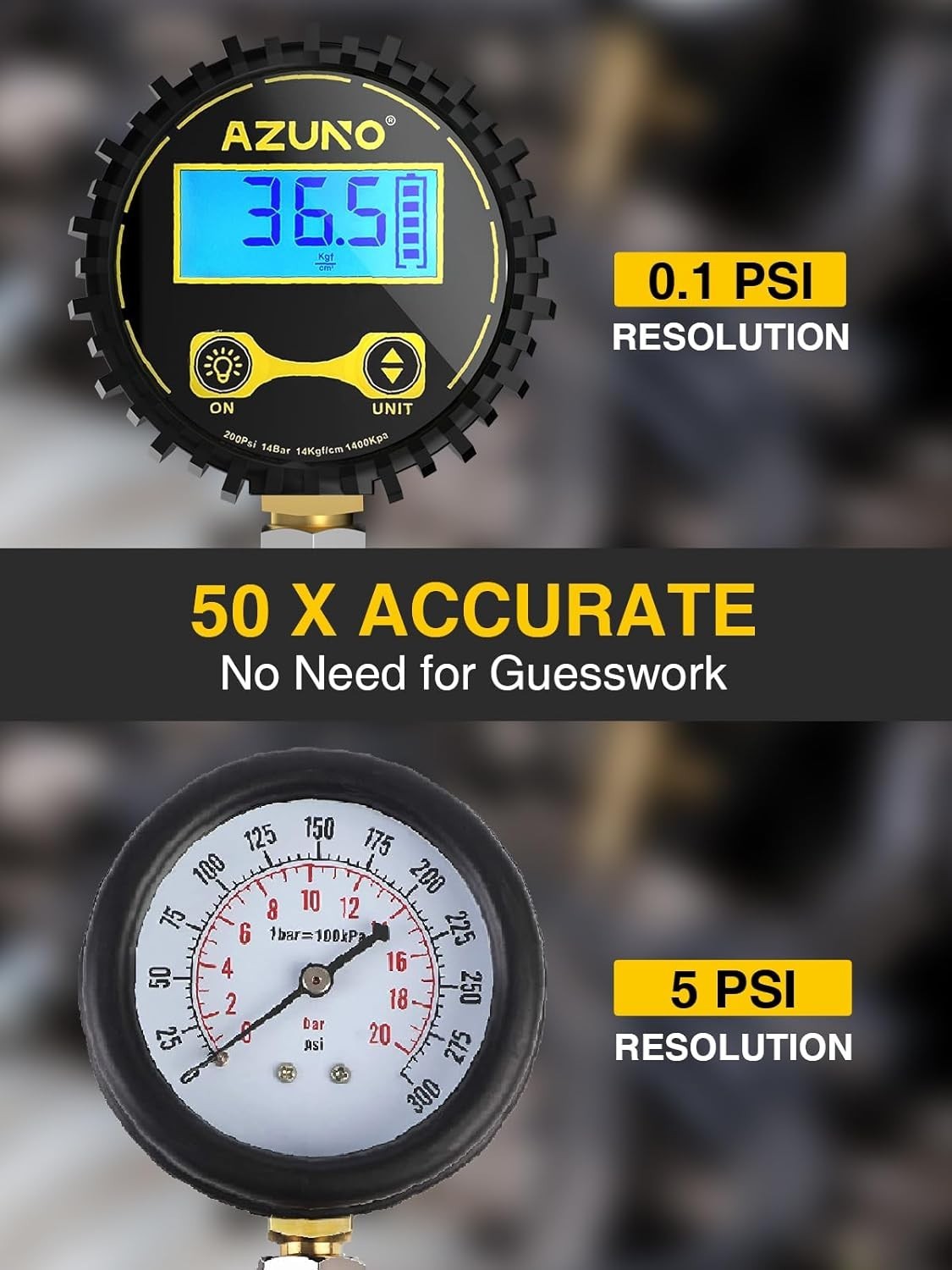 Precision Digital Compression Tester Kit 200 PSI - Complete Automotive Solution