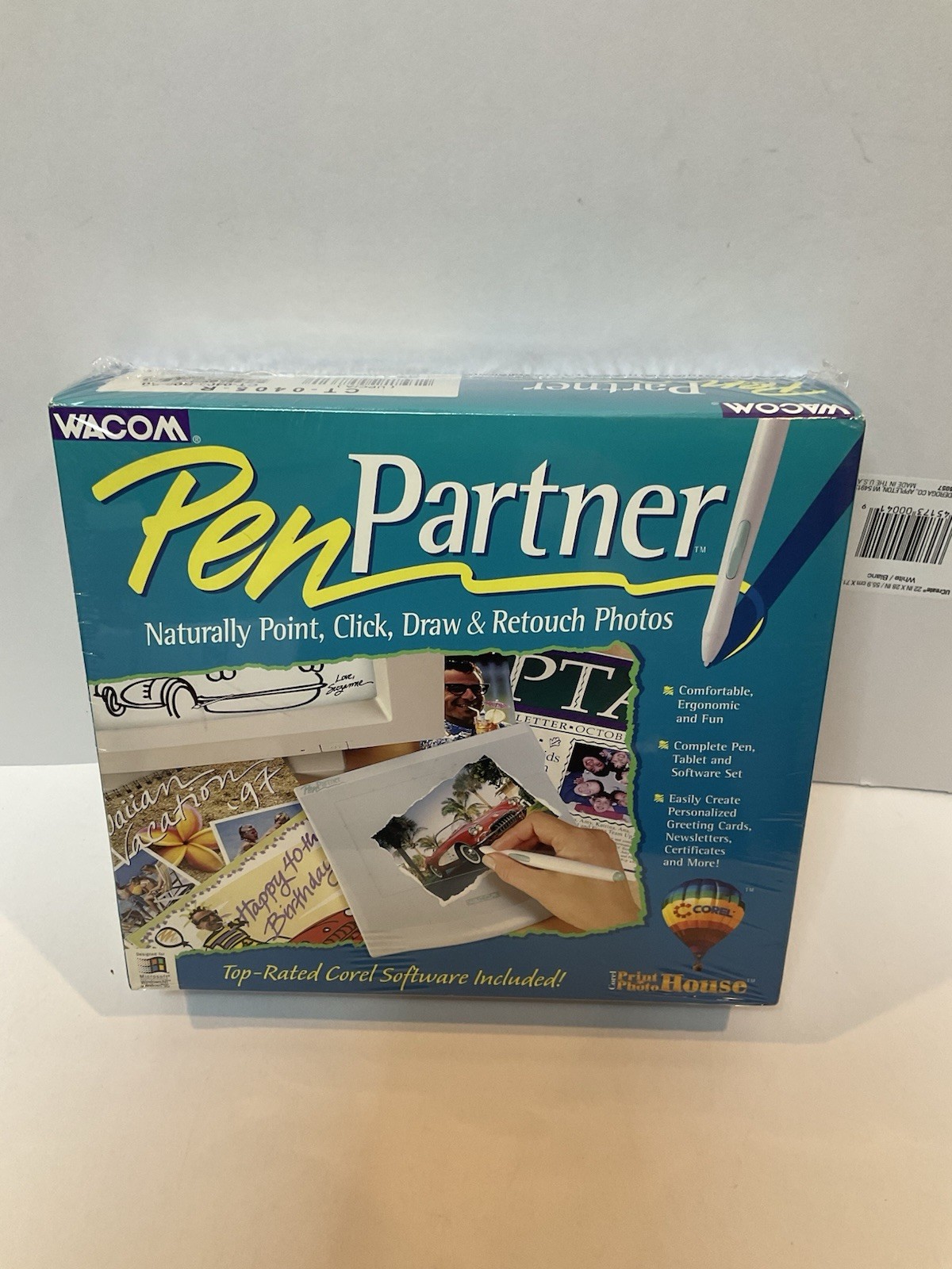 Wacom Pen Partner Complete Graphics Tool Kit Windows 95/NT NOS Sealed